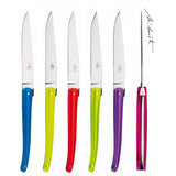 Jean-Michel Wilmotte Set of 6 Steak Knives Full Acrylic Handle