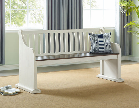 Joanna 6 Piece Bench Dining Set (Table, Bench with Back & 4 Side Chairs)