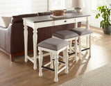 Joanna 4- Piece Sofa Bar Set (Sofa Bar & 3 Counter Stools)