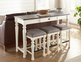 Joanna 4- Piece Sofa Bar Set (Sofa Bar & 3 Counter Stools)