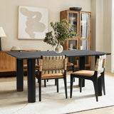 Johson 67" Modern Solid Oak Rectangle Dining Table