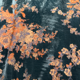 Josephine Burnout Faux Silk Velvet Flanged Throw
