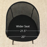 Jules Upholstered Rattan Dining Chair with Arms (Set of 2)