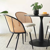 Haven & Jules 35" Rattan Round Dining Table Set for 4 (5-Piece)