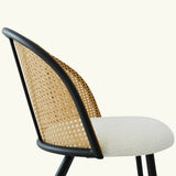 Jules 27.5" Modern Upholstered Rattan Counter Stool (Set of 2)