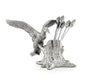 Pewter Mallard Duck Cheese Pick Set