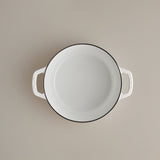 3.5 Quart Mini Dutch Oven - White - Silver Knob