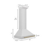 ZLINE 30" Autograph Stainless Wall Range Hood KB4STZ-30-CB