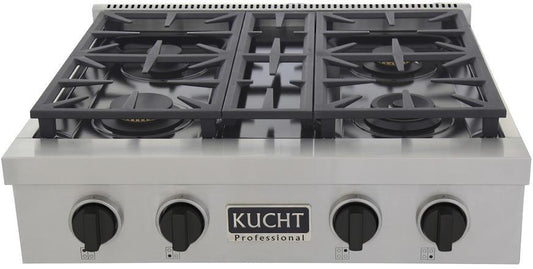 Kucht 30 Inch Gas Sealed Burner Rangetop, KFX309T-K