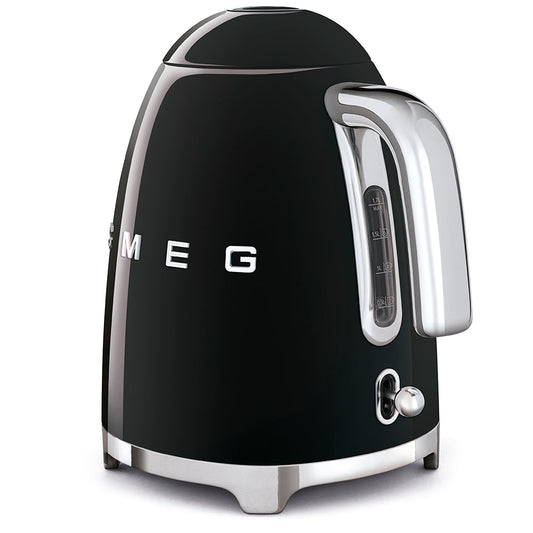 Retro-Style Electric Kettle (7 Cups) - Black