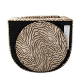 Pablo Modern Swivel Barrel Chair with Upholstered Fabric & Metal Base