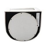 Pablo Modern Swivel Barrel Chair with Upholstered Fabric & Metal Base