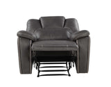 Katrine Manual Recliner Chair, Charcoal