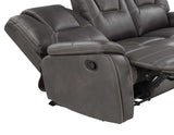 Katrine 3-Piece Manual Motion Set, Charcoal (Sofa, Loveseat & Chair)