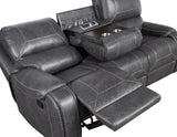 Keily Grey 3 Piece Manual Motion Set (Sofa, Loveseat & Chair)
