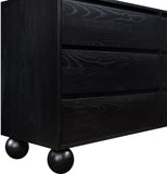 Kent Dresser - Elegant Solid Ash Wood Storage Solution with Timeless Art Deco Design and Luxury Appeal