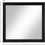 Kent Mirror - Elevate Your Space with a Sleek Art Deco Design Crafted from Solid Ash Wood Elegance