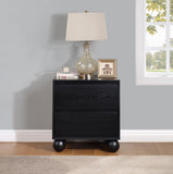 Kent Night Stand - Sleek Ash Wood Design with Elegant Ball Legs for a Timeless Bedroom Upgrade