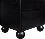 Kent Night Stand - Sleek Ash Wood Design with Elegant Ball Legs for a Timeless Bedroom Upgrade