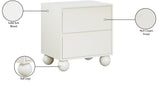 Kent Night Stand - Sleek Ash Wood Design with Elegant Ball Legs for a Timeless Bedroom Upgrade