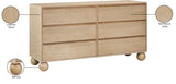 Kent Dresser - Elegant Solid Ash Wood Storage Solution with Timeless Art Deco Design and Luxury Appeal