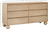 Kent Dresser - Elegant Solid Ash Wood Storage Solution with Timeless Art Deco Design and Luxury Appeal