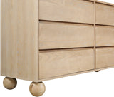 Kent Dresser - Elegant Solid Ash Wood Storage Solution with Timeless Art Deco Design and Luxury Appeal