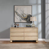 Kent Dresser - Elegant Solid Ash Wood Storage Solution with Timeless Art Deco Design and Luxury Appeal