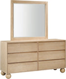 Kent Dresser - Elegant Solid Ash Wood Storage Solution with Timeless Art Deco Design and Luxury Appeal