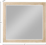 Kent Mirror - Elevate Your Space with a Sleek Art Deco Design Crafted from Solid Ash Wood Elegance