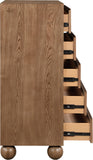 Kent Chest - Elegant Solid Ash Wood Storage Solution with Timeless Design and Luxurious Ball Legs
