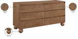 Kent Dresser - Elegant Solid Ash Wood Storage Solution with Timeless Art Deco Design and Luxury Appeal