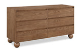 Kent Dresser - Elegant Solid Ash Wood Storage Solution with Timeless Art Deco Design and Luxury Appeal