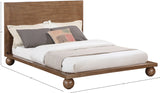 Kent Bed - Elegant Solid Ash Wood Design with Luxurious Ball Legs for a Modern Bedroom Upgrade