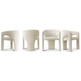 Khloe Modern Chenille Dining Chair with Arms (Set of 6)