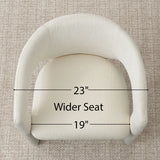 Khloe Modern Chenille Dining Chair with Arms (Set of 6)