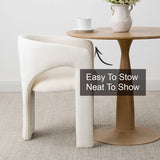 Khloe Modern Chenille Dining Chair with Arms (Set of 6)