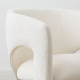 Khloe Modern Chenille Dining Chair with Arms (Set of 6)