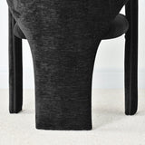 Khloe Modern Chenille Dining Chair with Arms (Set of 2)