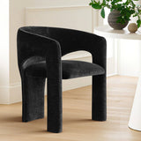 Khloe Modern Chenille Dining Chair with Arms (Set of 2)