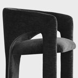 Khloe Modern Chenille Dining Chair with Arms (1-Piece)