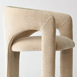 Khloe Modern Chenille Dining Chair with Arms (1-Piece)
