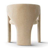 Khloe Modern Chenille Dining Chair with Arms (Set of 2)