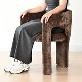 Khloe Modern Chenille Dining Chair with Arms (Set of 2)