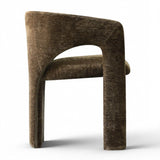 Khloe Modern Chenille Dining Chair with Arms (Set of 6)