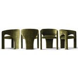 Khloe Modern Chenille Dining Chair with Arms (1-Piece)