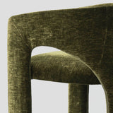 Khloe Modern Chenille Dining Chair with Arms (Set of 2)