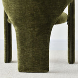 Khloe Modern Chenille Dining Chair with Arms (Set of 2)