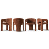 Khloe Modern Chenille Dining Chair with Arms (Set of 6)