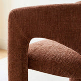 Khloe Modern Chenille Dining Chair with Arms (Set of 4)
